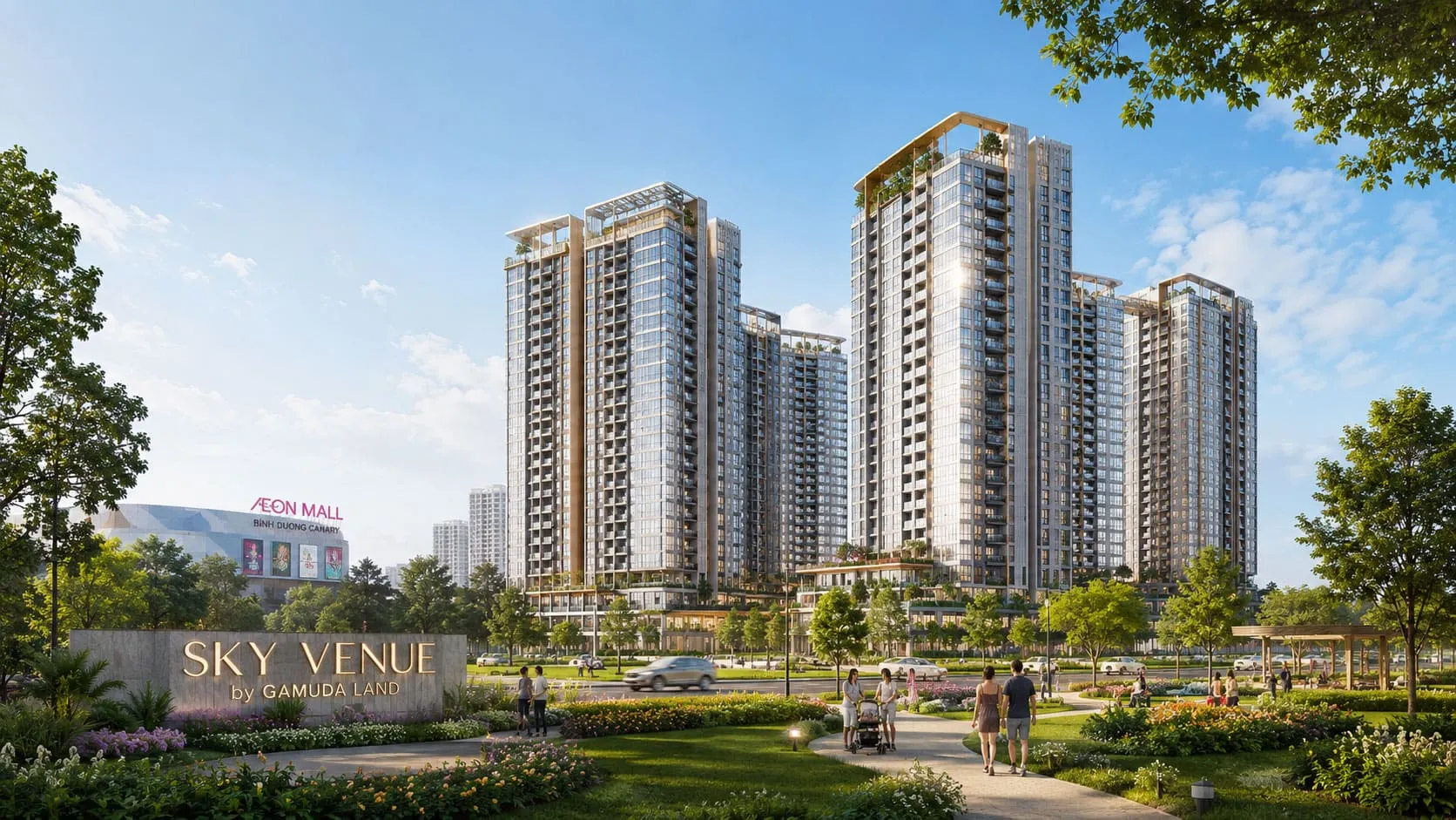 Phối cảnh căn hộ Norton Park theo kiến trúc Biophilic
