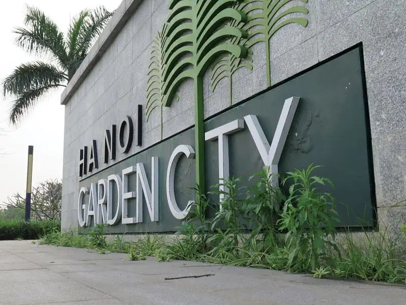 Cổng vào khu đô thị Hanoi Garden City tại Thạch Bàn, Long Biên
